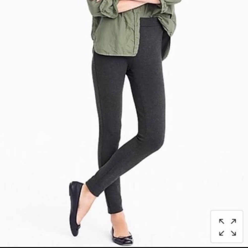 J. Crew Black Any Day Pull On Back Zip Pointe Pants